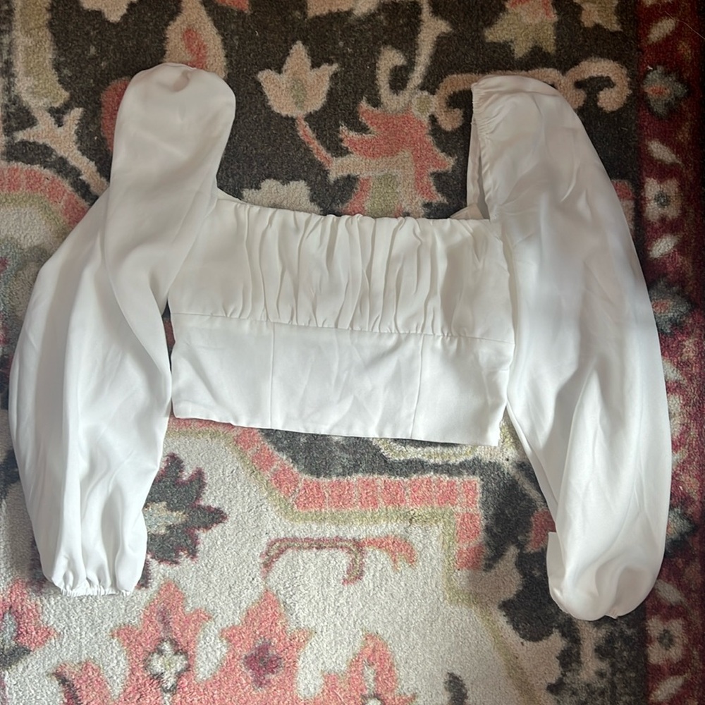 Princess Polly long sleeve white top.